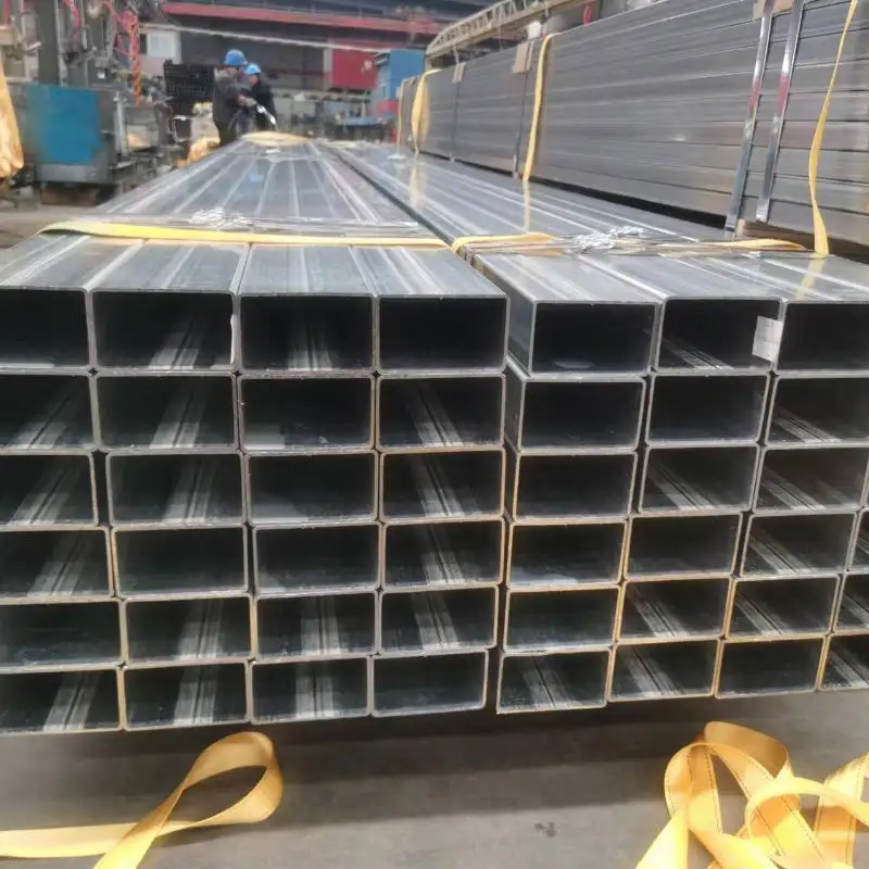 Galvanized rectangular tubes